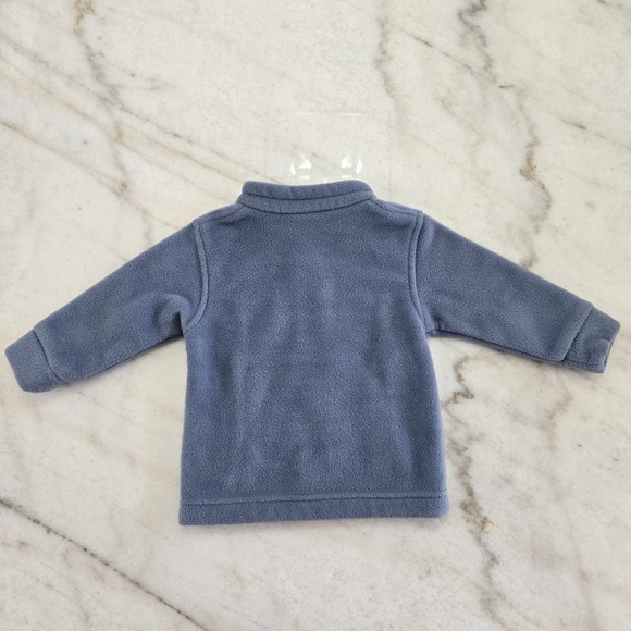Columbia Full Zip Fleece Jacket Streetcore Periwinkle/Blue 6-12 Months Mock - Picture 2 of 9